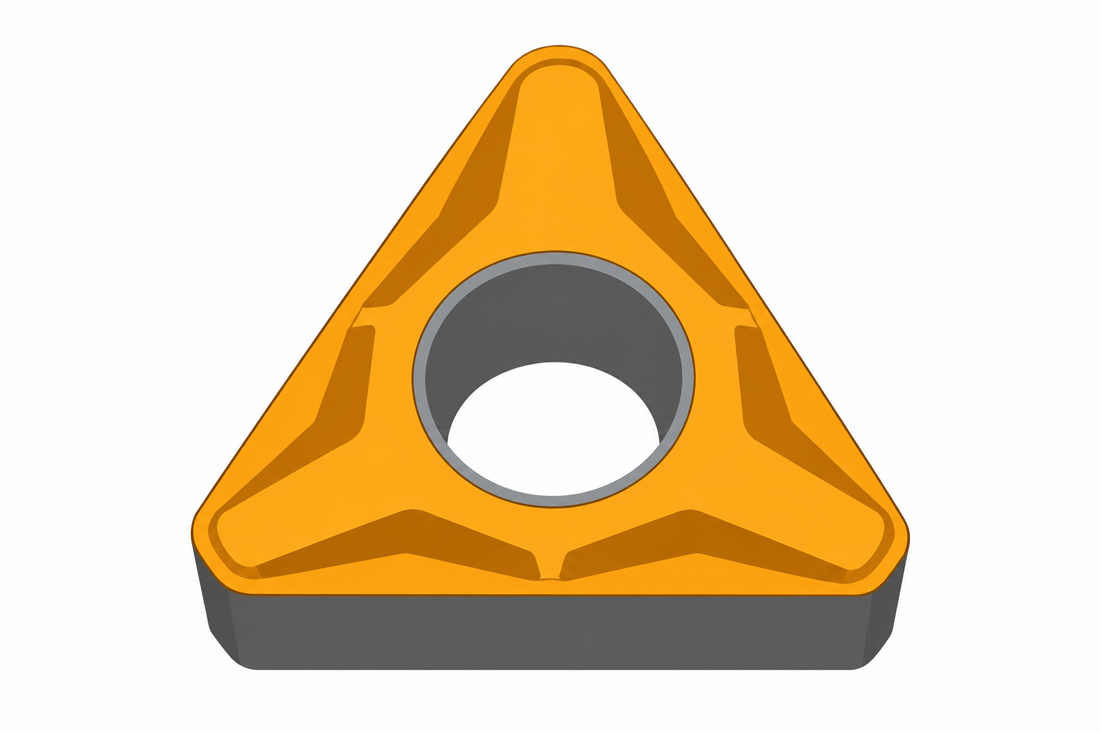 The tool corner has a small rounded arc. Its radius is the nose radius.