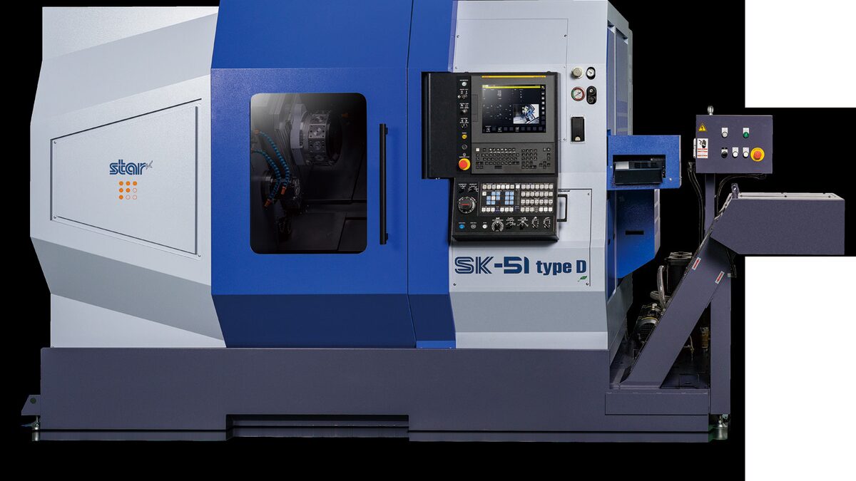 主軸固定型CNC自動旋盤 SK-51(カタログ表紙より)